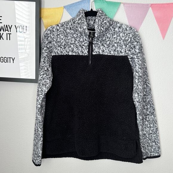 Sonoma Sherpa Quarter Zip Black Grey | S - Picture 2 of 5